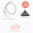 Load image into Gallery viewer, Rose Quartz & Shungite Crystal Set (31$)