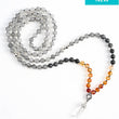 Load image into Gallery viewer, New CF_2 Grey & Orange Beaded Necklace