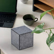 Load image into Gallery viewer, 10cm cube visual on web with coffee and workspace
