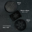 Load image into Gallery viewer, Shungite Sacred Geometry EMF Shield Set