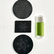 Load image into Gallery viewer, Shungite Sacred Geometry EMF Shield Set