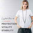 Load image into Gallery viewer, Crystal Flow #1 Shungite necklace on female