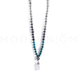 Load image into Gallery viewer, Flow6 LFS B Necklace with Gemstone Beads