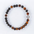 Load image into Gallery viewer, bracelet, tiger eye beads, shungite beads, silver