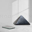 Load image into Gallery viewer, Dark stone pyramid sculpture next to smartphone