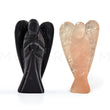 Load image into Gallery viewer, Rose Quartz Angel and Black Obsidian Angel Statues