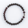 Load image into Gallery viewer, bracelet, shungite, garnet, silver