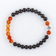 Load image into Gallery viewer, bracelet, shungite, orange agate, silver