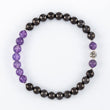 Load image into Gallery viewer, bracelet, shungite, amethyst, silver