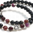 Load image into Gallery viewer, Black and Ruby Beaded Bracelets