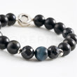 Load image into Gallery viewer, Web Therapy 10mm Black Bead Bracelet