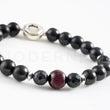 Load image into Gallery viewer, Web Therapy 8mm Black Bead Bracelet