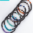 Load image into Gallery viewer, Shungite BALANCE Wrist Mala Stack