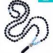 Load image into Gallery viewer, New black onyx beaded necklace