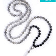 Load image into Gallery viewer, New gray beaded necklace, WhatsApp image from April 24, 2024.