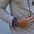 Load image into Gallery viewer, shungite, lapis lazuli bracelet
