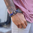 Load image into Gallery viewer, shungite, lapis lazuli bracelet