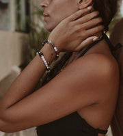 shungite rose quartz bracelet