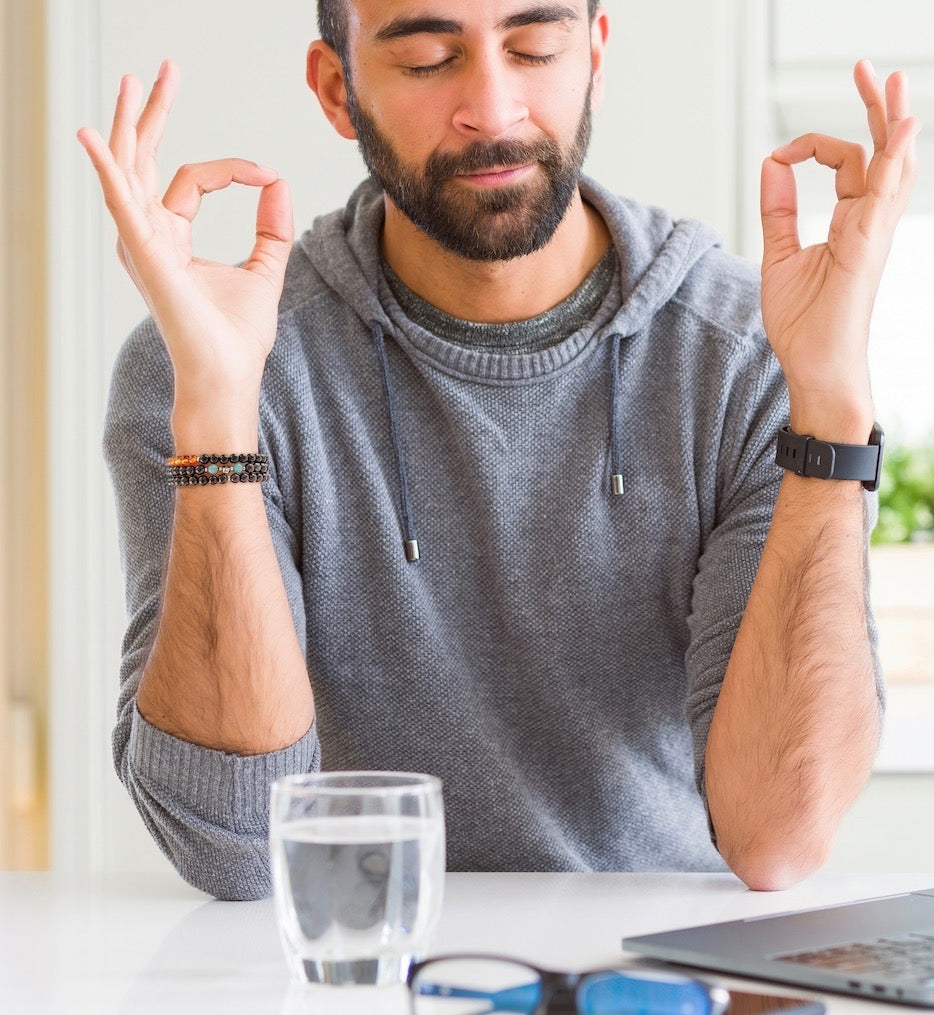 bracelet, shungite, garnet, silver