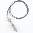 Load image into Gallery viewer, grey agate crystal pendant