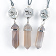 Load image into Gallery viewer, gray agate crystal pendants