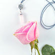 Load image into Gallery viewer, rose quartz crystal pendant