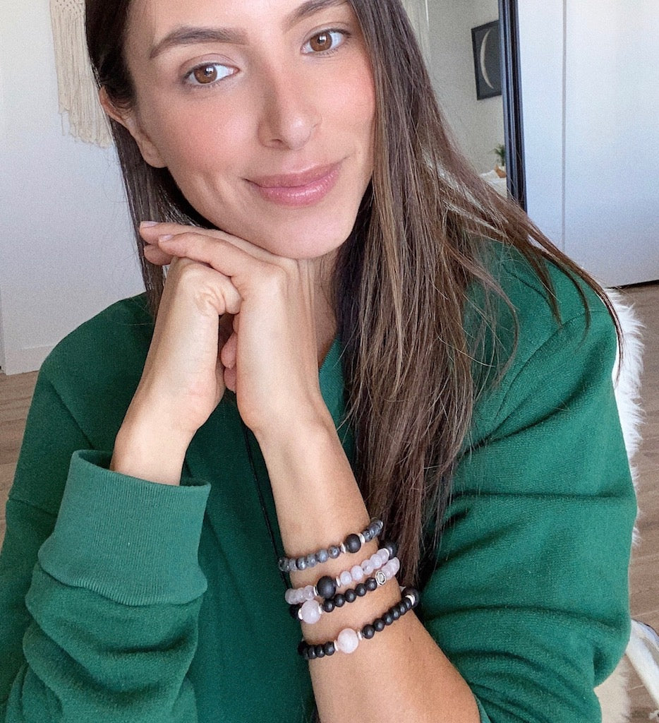 shungite rose quartz bracelets