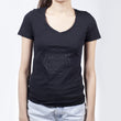 Load image into Gallery viewer, black flower t-shirt