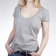 Load image into Gallery viewer, gray flower t-shirt