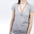 Load image into Gallery viewer, gray flower t-shirt