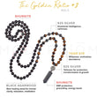 Load image into Gallery viewer, mala beads, mala necklace, agarwood, tiger eye, silver - properties