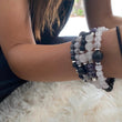 Load image into Gallery viewer, shungite rose quartz bracelets