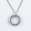Load image into Gallery viewer, necklace, septagon, silver chain