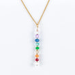 Load image into Gallery viewer, necklace, chakra stones, gemstones, gold fill chain