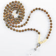 Load image into Gallery viewer, mala beads, mala necklace, yellow jade, green sandalwood