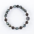 Load image into Gallery viewer, shungite, hawk's eye bracelet