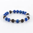 Load image into Gallery viewer, shungite, lapis lazuli bracelet