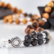 Load image into Gallery viewer, shungite, labradorite, mala beads - detail