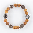 Load image into Gallery viewer, palo santo, shungite, smokey quartz bracelet
