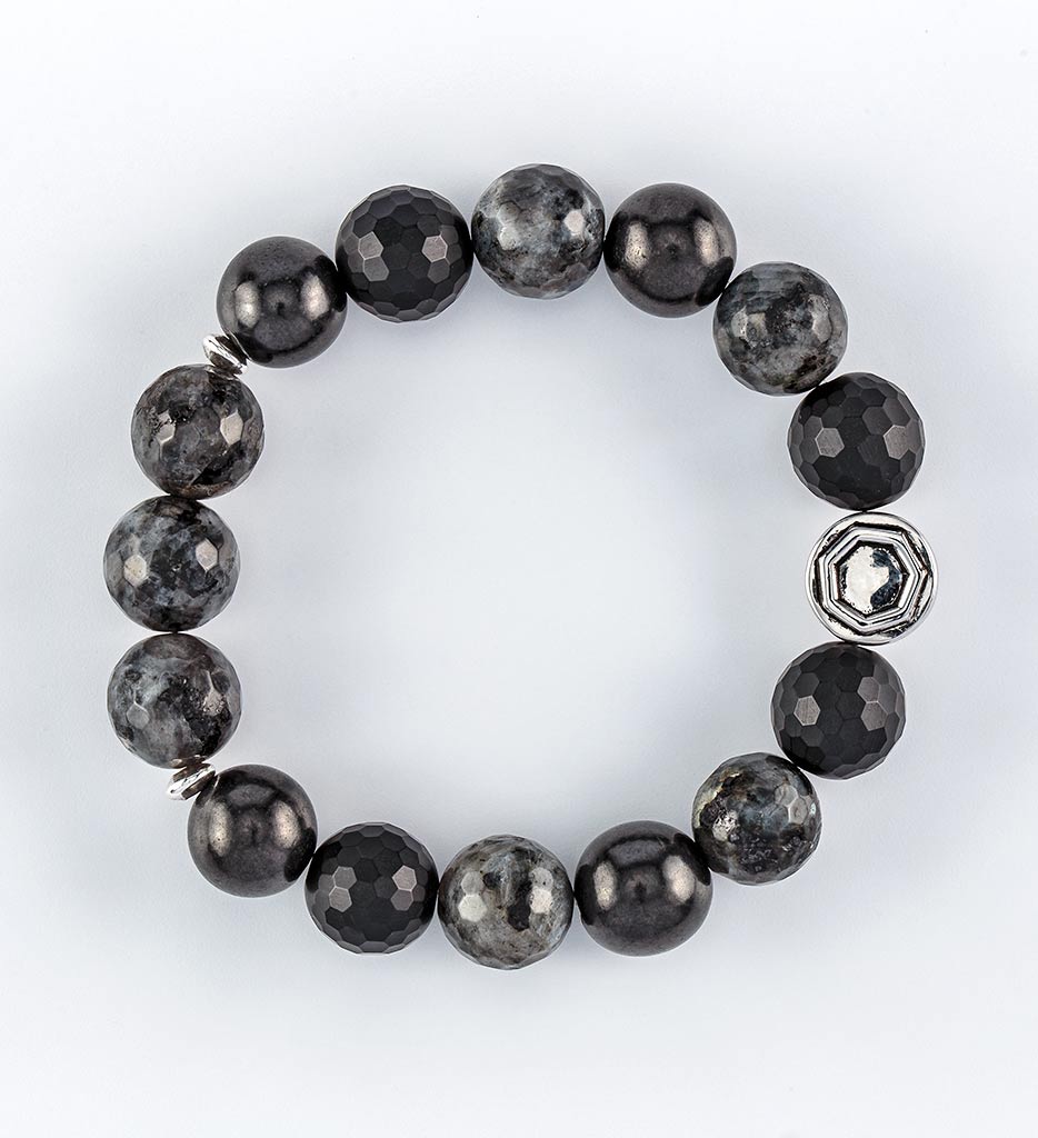 bracelet, shungite, black labradorite, black onyx bracelet