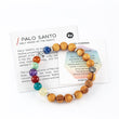 Load image into Gallery viewer, bracelet, palo santo bracelet, chakra stones