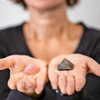 Load image into Gallery viewer, shungite pyramid, rose quartz pyramid