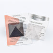 Load image into Gallery viewer, shungite pyramid, clear quartz pyramid