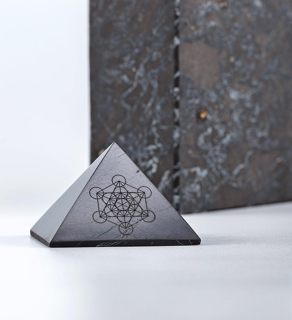 shungite pyramid, metatron's cube