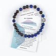 Load image into Gallery viewer, bracelet, lapis lazuli beads, shungite beads, silver