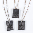 Load image into Gallery viewer, shungite necklaces, metatron's cube, silver chain