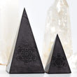 Load image into Gallery viewer, shungite tall pyramids, shungite Golod pyramids, metatron's cube