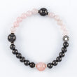 Load image into Gallery viewer, bracelet, shungite beads, rose quartz beads