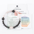Load image into Gallery viewer, bracelet, shungite beads, rose quartz beads