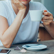 Load image into Gallery viewer, Woman smiling with coffee, Metraton Web E 03